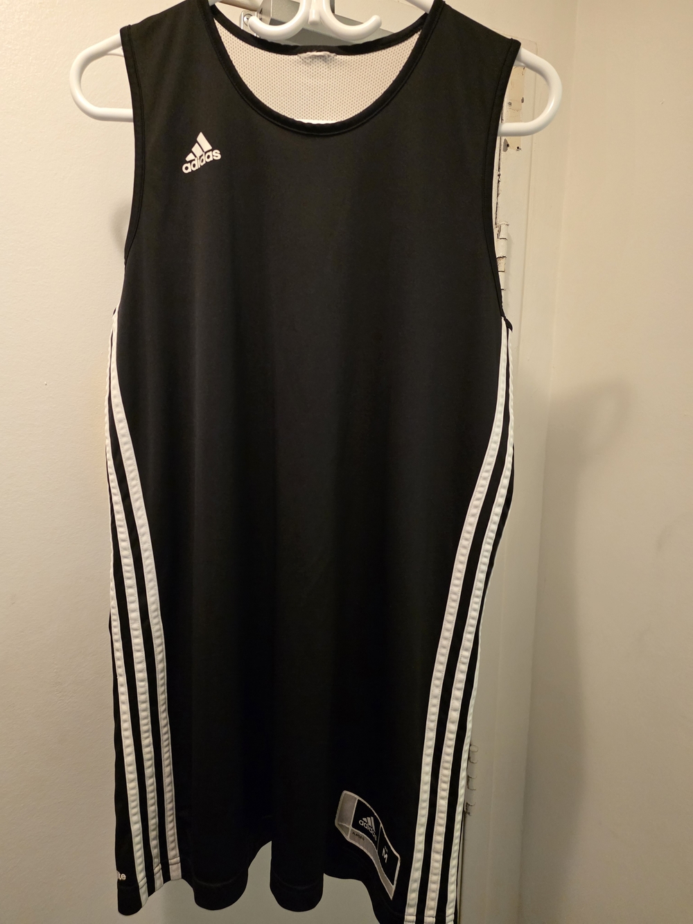 Adidas Black and White Reversible Basketball Jersey